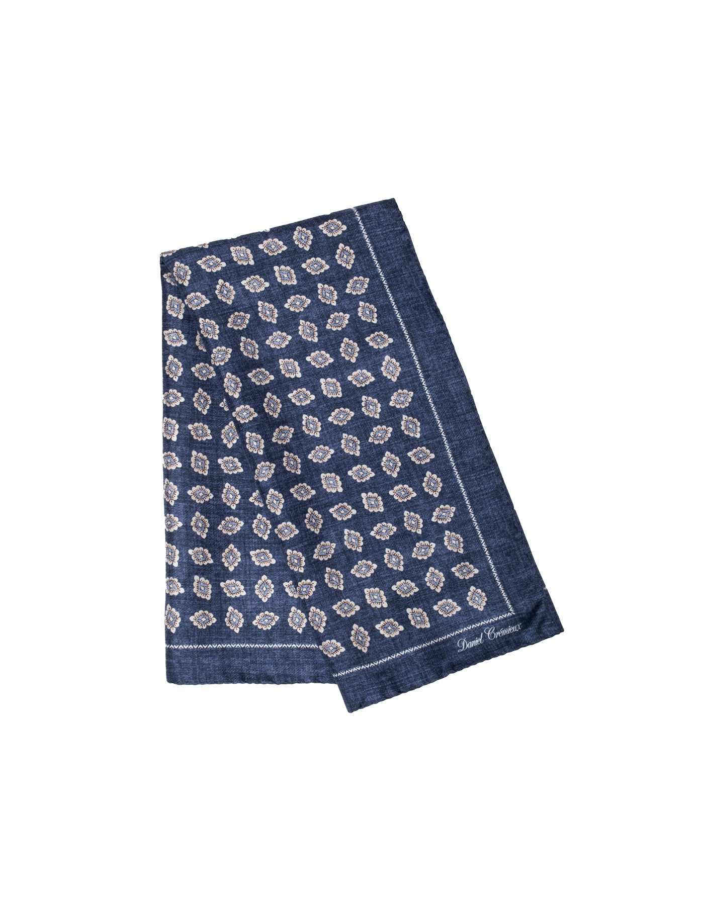 Silk Geo Print Bandana