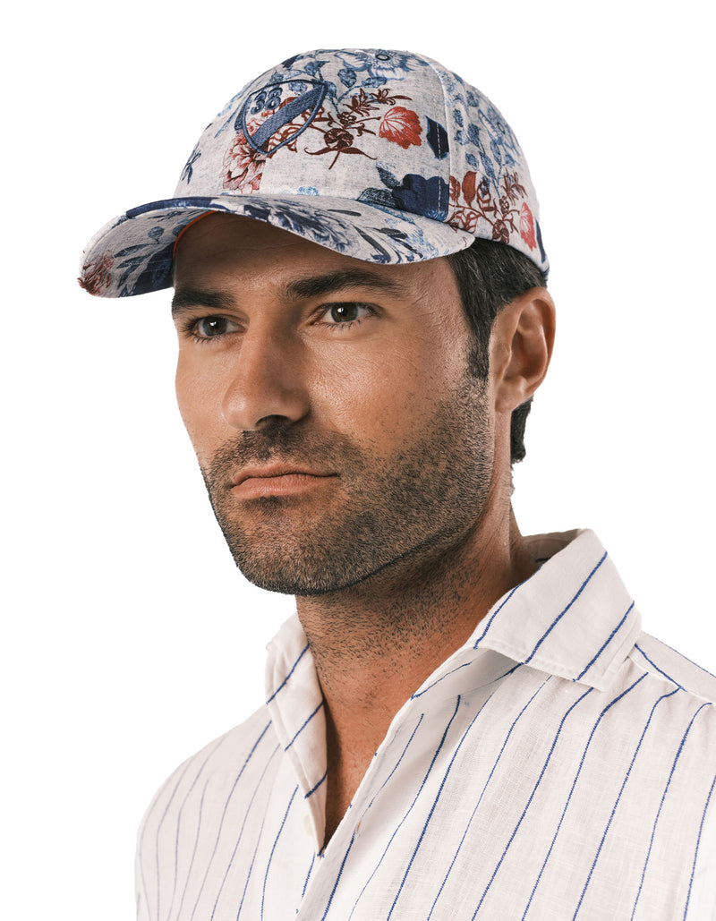 BASEBALL CAP WITH FLORAL PRINT