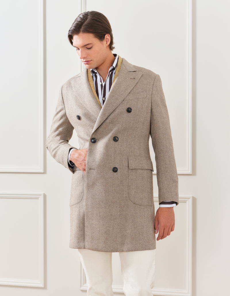 Merino Wool & Cashmere Trench Coat