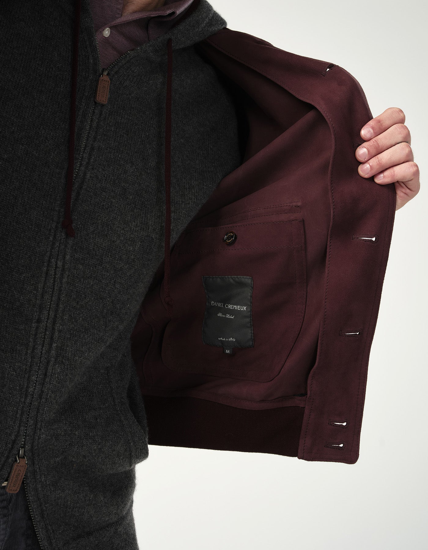 Grenelle Suede Bomber Jacket