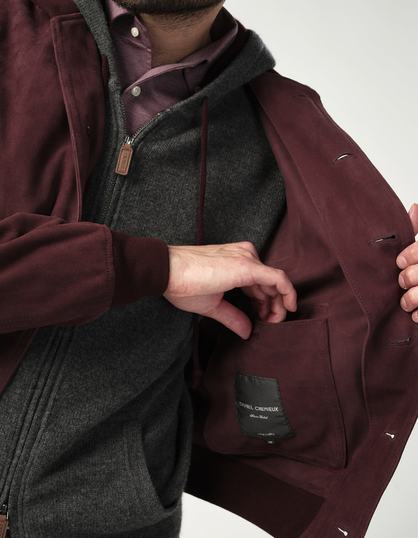 Grenelle Suede Bomber Jacket