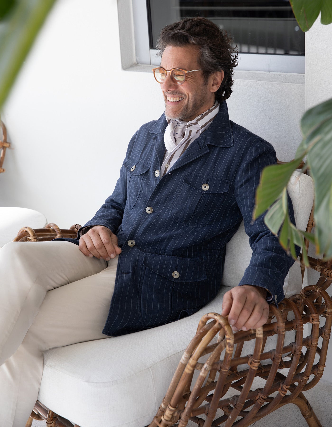 Linen Safari Jacket