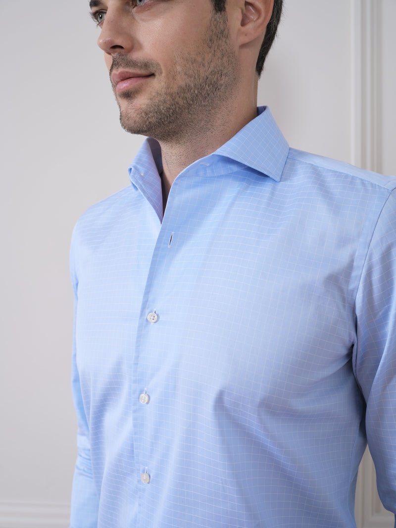 LUXURY MINI WINDOWPANE SHIRT