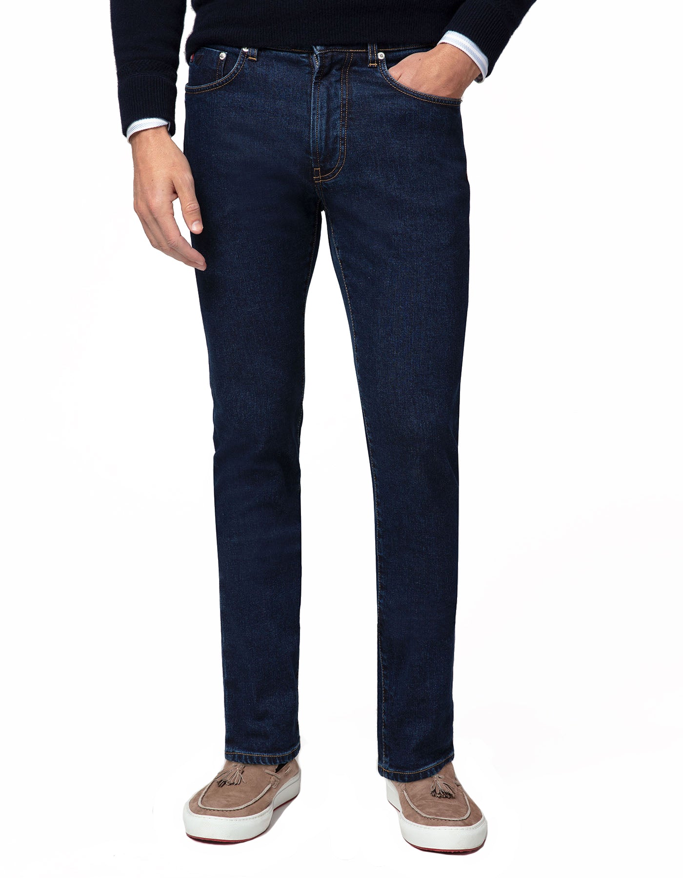 DARK BLUE DENIM JEANS CREMIEUX USA