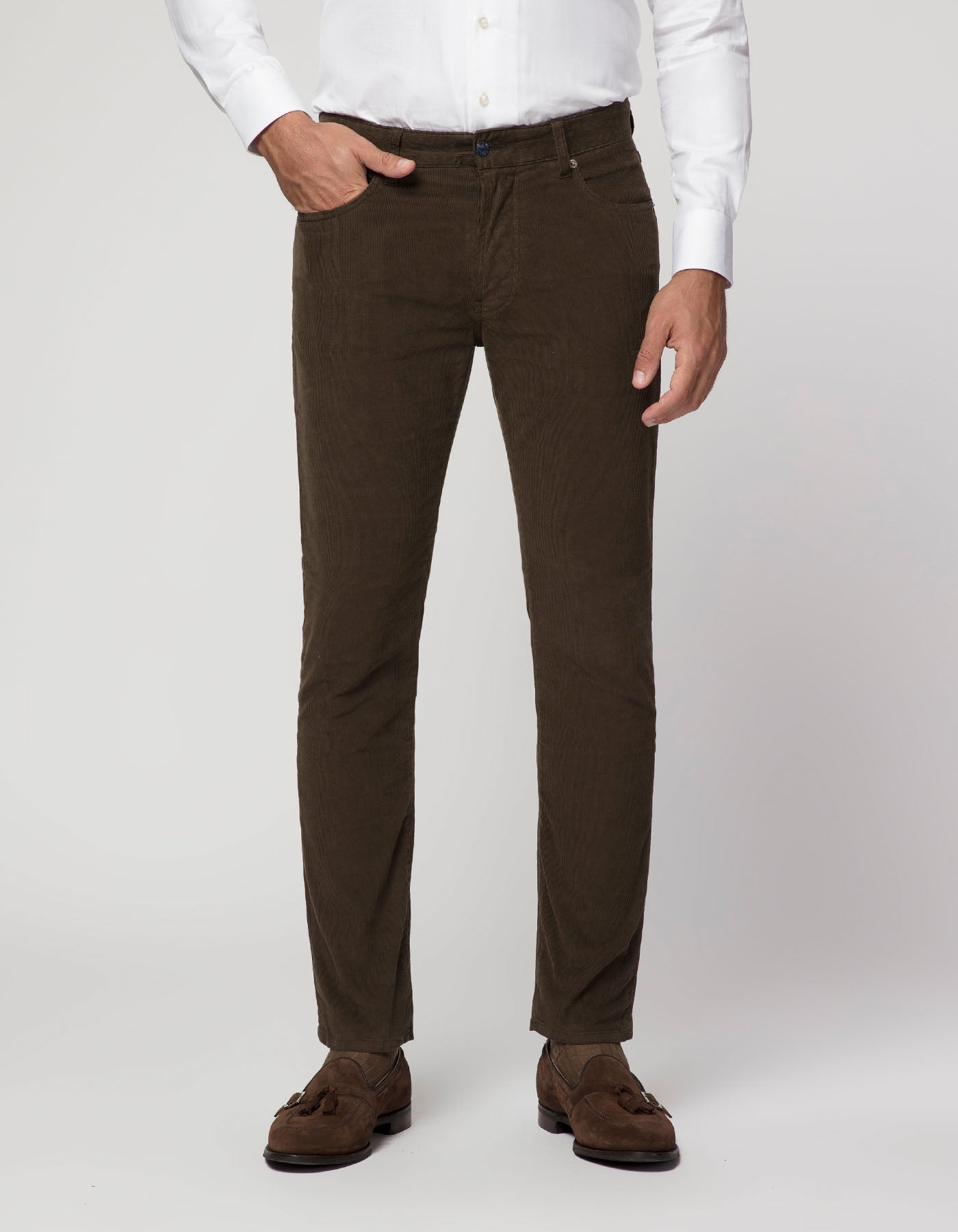 BROWN GRIMAUD CORDUROY PANTS – CREMIEUX USA